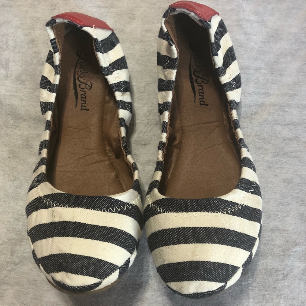 Lucky Brand erin blue size 6 ballet flats